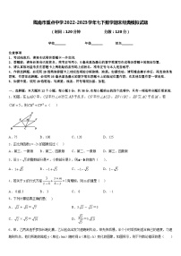 陇南市重点中学2022-2023学年七下数学期末经典模拟试题含答案