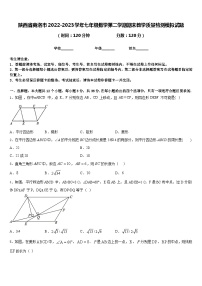 陕西省商洛市2022-2023学年七年级数学第二学期期末教学质量检测模拟试题含答案