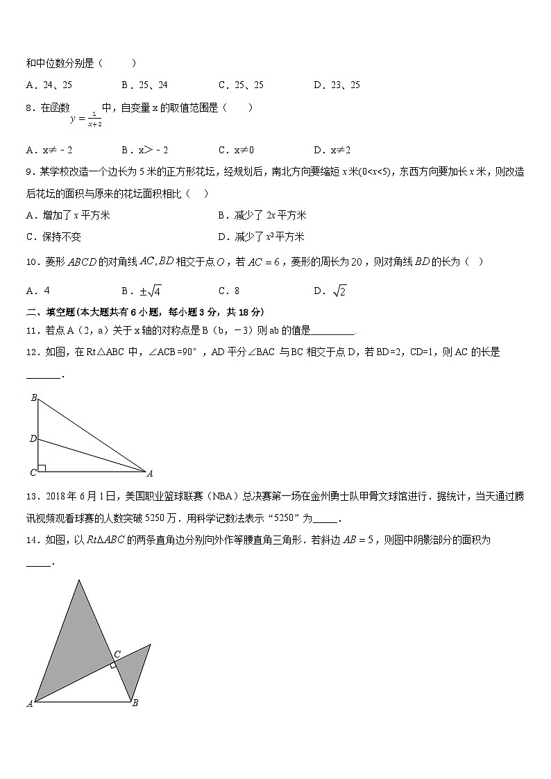 陕西省西安市东城一中学2022-2023学年数学七下期末统考模拟试题含答案02