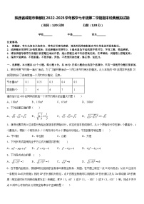 陕西省咸阳市秦都区2022-2023学年数学七年级第二学期期末经典模拟试题含答案