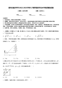 重市庆南开中学2022-2023学年七下数学期末学业水平测试模拟试题含答案