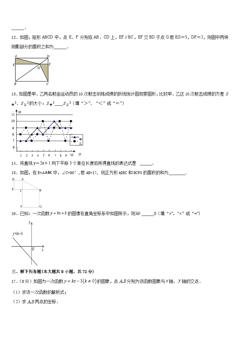 重庆市荣昌清流镇民族中学2022-2023学年数学七年级第二学期期末学业水平测试模拟试题含答案第3页