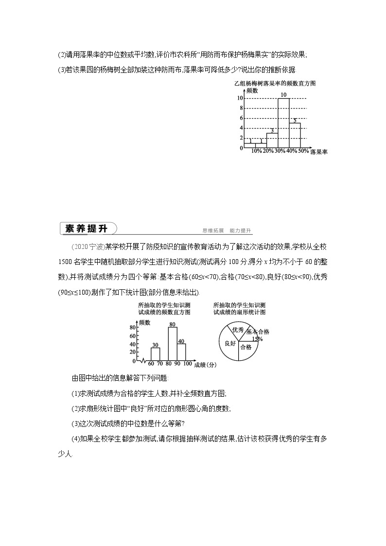 湘教版数学八年级下册同步练习 5.2频数直方图03