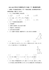 辽宁省铁岭市某校2022-2023学年八年级下学期期末数学试题（含解析）