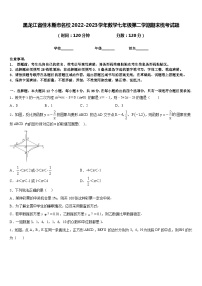 黑龙江省佳木斯市名校2022-2023学年数学七年级第二学期期末统考试题含答案