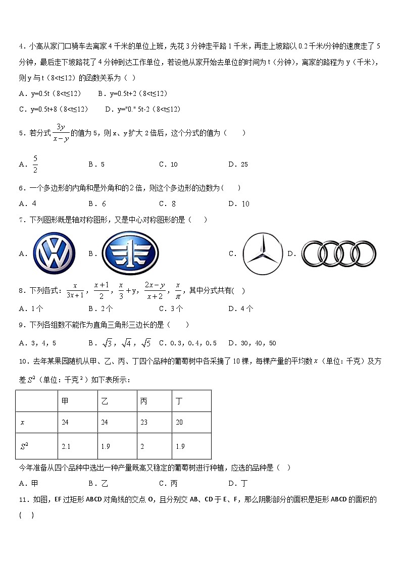 青海省果洛市2022-2023学年七下数学期末达标检测试题含答案第2页