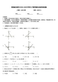 青海省玉树市2022-2023学年七下数学期末达标检测试题含答案