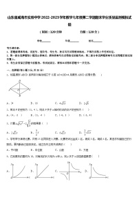 山东省威海市实验中学2022-2023学年数学七年级第二学期期末学业质量监测模拟试题含答案