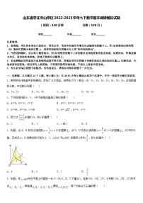 山东省枣庄市山亭区2022-2023学年七下数学期末调研模拟试题含答案