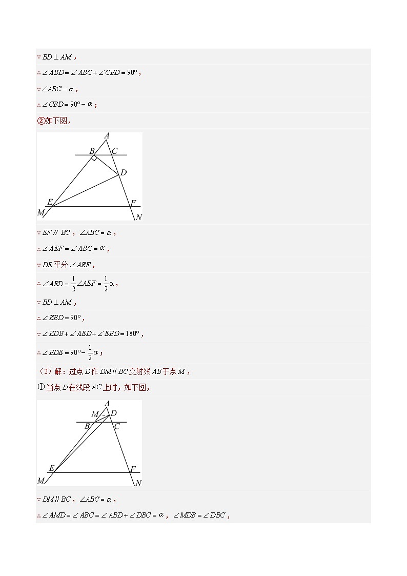 专题02 角度计算经典压轴大题专训-2023-2024学年八年级数学上册重难点专题提升精讲精练（人教版）02