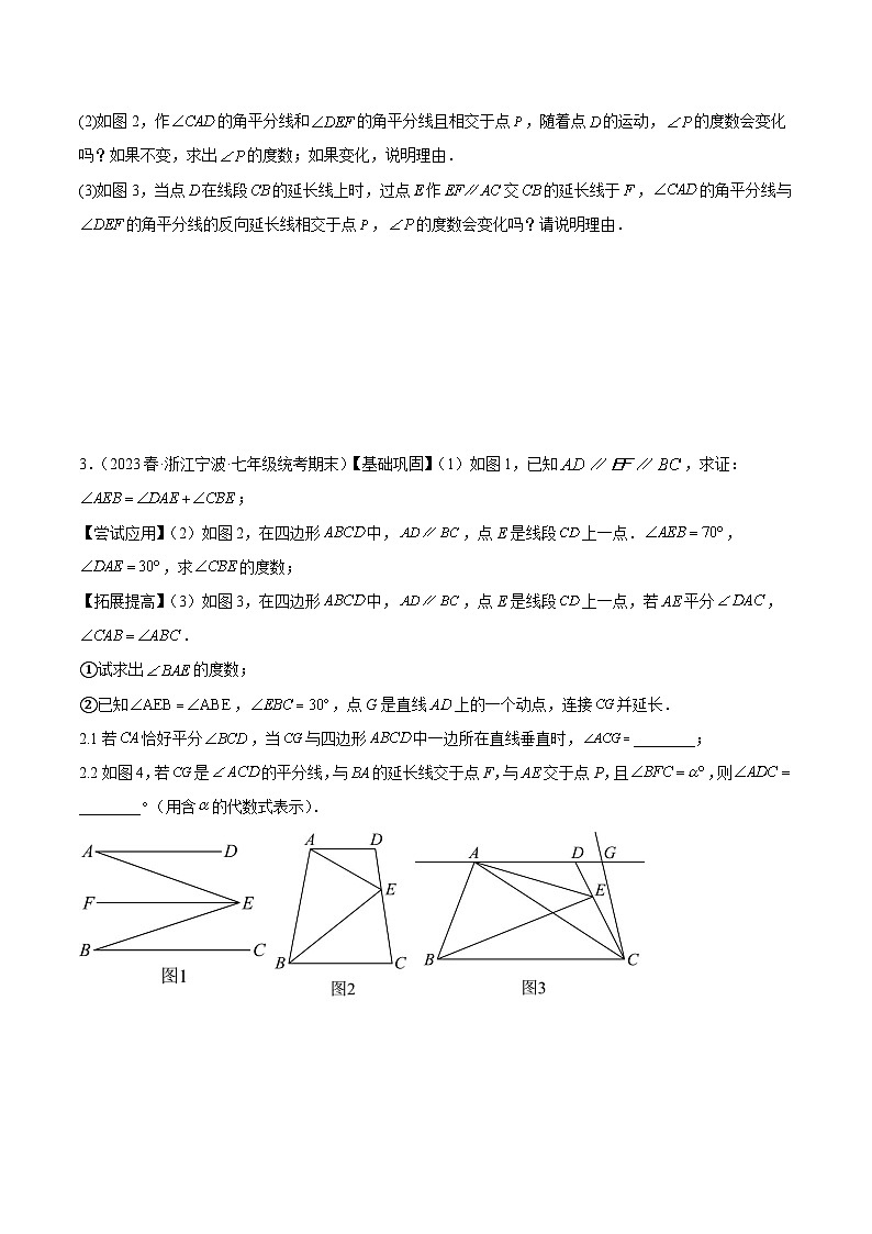 专题02 角度计算经典压轴大题专训-2023-2024学年八年级数学上册重难点专题提升精讲精练（人教版）02
