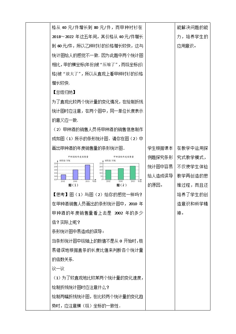【核心素养】6.4.2  容易误导决策的统计图类型 教案-北师大版数学七年级上册03