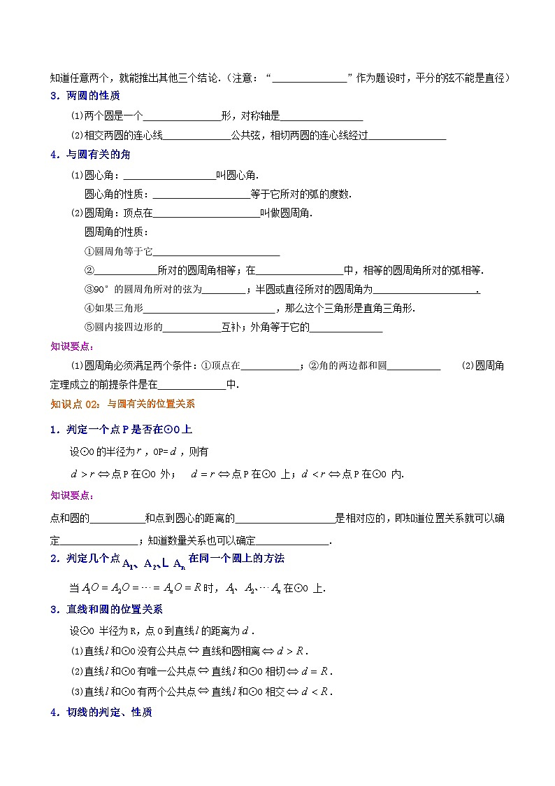 【重难点讲义】人教版数学九年级上册-知识点 第24章《圆》章节巩固讲义02