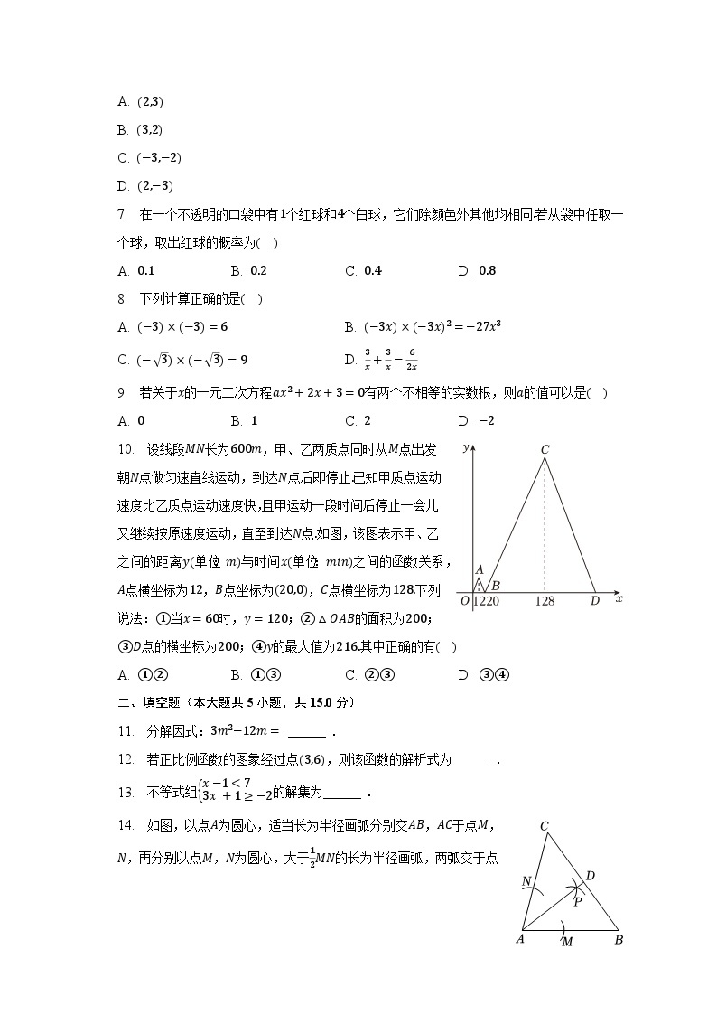 2023年广东省中山市中考数学三模试卷（含解析）02