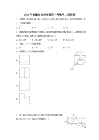 2023年安徽省宿州市泗县中考数学二模试卷（含解析）