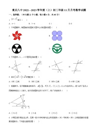 2022-2023学年度重庆市沙坪坝区第八中学校九年级上学期11月月考数学试题