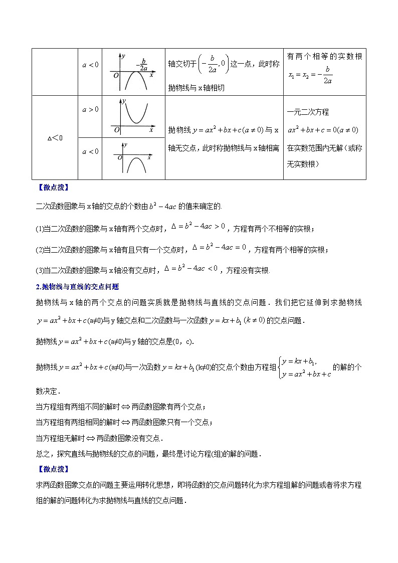 【同步讲义】苏科版数学九年级下册：第04讲 二次函数与一元二次方程 讲义02