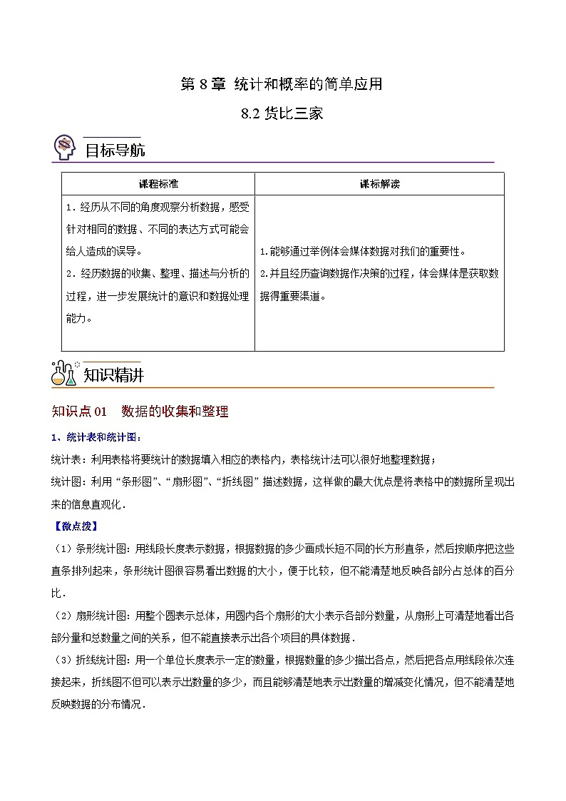 【同步讲义】苏科版数学九年级下册：第20讲 货比三家 讲义01