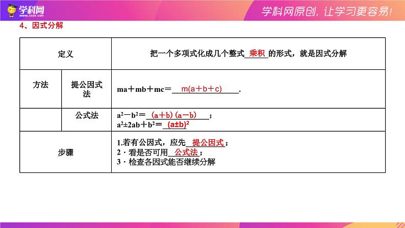 1.2整式及其运算（复习课件）-中考数学一轮复习07