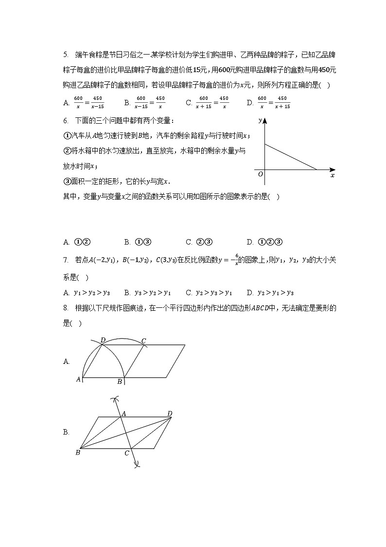 2022-2023学年河南省南阳市镇平县八年级（下）月考数学试卷（5月份）（含解析）第2页