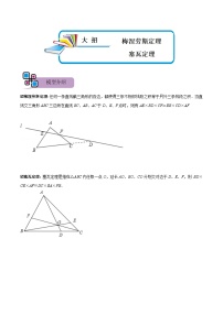 模型38 梅涅劳斯定理、塞瓦定理（讲+练）-备战2023年中考数学解题大招复习讲义（全国通用）