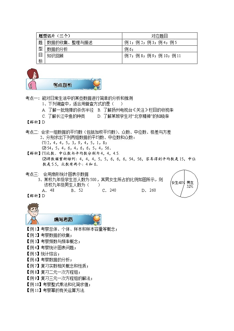 初一数学寒假讲义 第6讲.统计与知识回顾.教师版(1)02