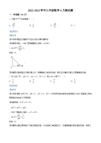 2023年湖北省利川市团堡镇朱砂屯民族中学中考模拟数学试题（解析版）