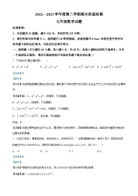 山东省菏泽市单县2022-2023学年七年级下学期期末数学试题（解析版）