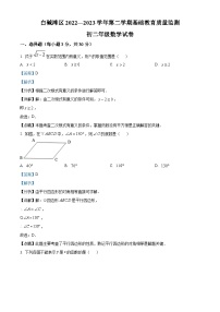 新疆克拉玛依市白碱滩区2022-2023学年八年级下学期期末数学试题（解析版）