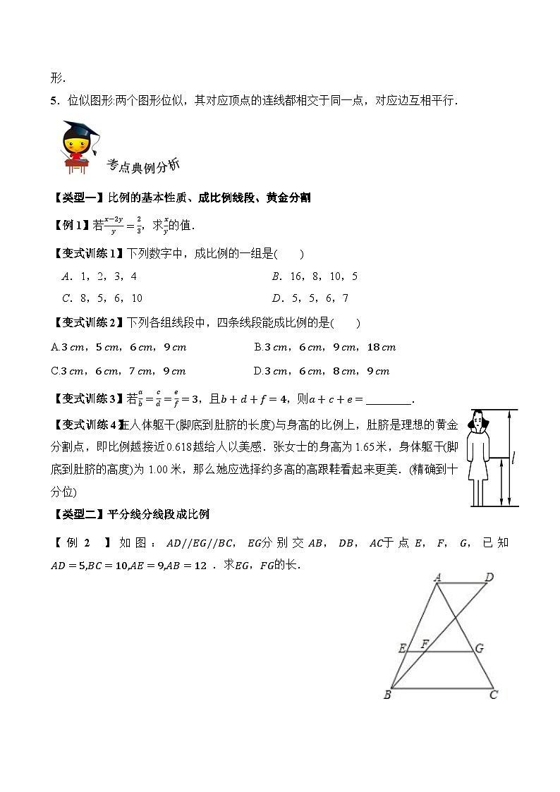 第三章《图形的相似》复习讲义（原卷版）第2页