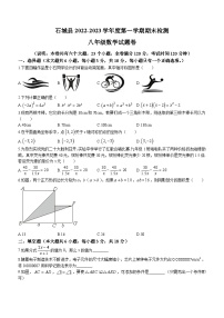 江西省赣州市石城县2022-2023学年八年级上学期期末数学试题