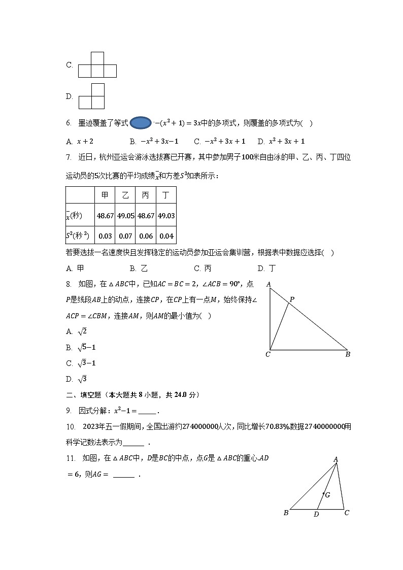 2023年江苏省盐城市盐都区鹿鸣路初级中学中考数学一模试卷（含解析）02