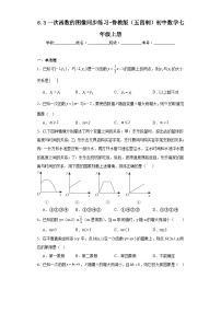 鲁教版 (五四制)七年级上册3 一次函数的图象当堂检测题