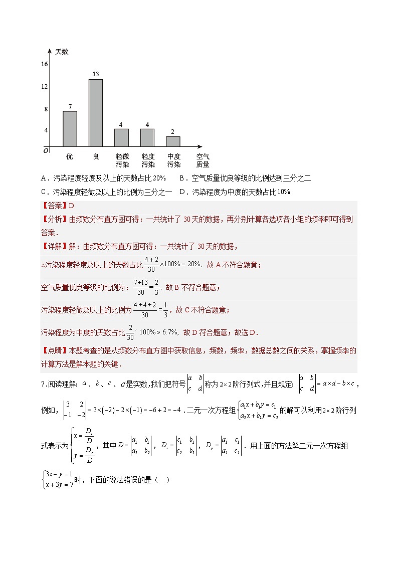【开学摸底考】人教版数学八年级上学期--秋季开学摸底考试卷（原卷版+解析版）03