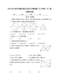 内蒙古通辽市科尔沁左翼中旗保康第二中学2022-2023学年八年级下学期期末数学试题 （含答案）