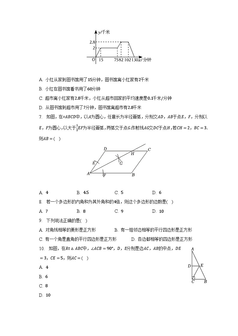 云南省楚雄州2022-2023学年下学期期末教育学业质量监测八年级数学试卷 （含答案）第2页
