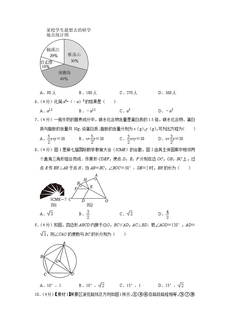 2023年浙江省温州市中考数学试卷02