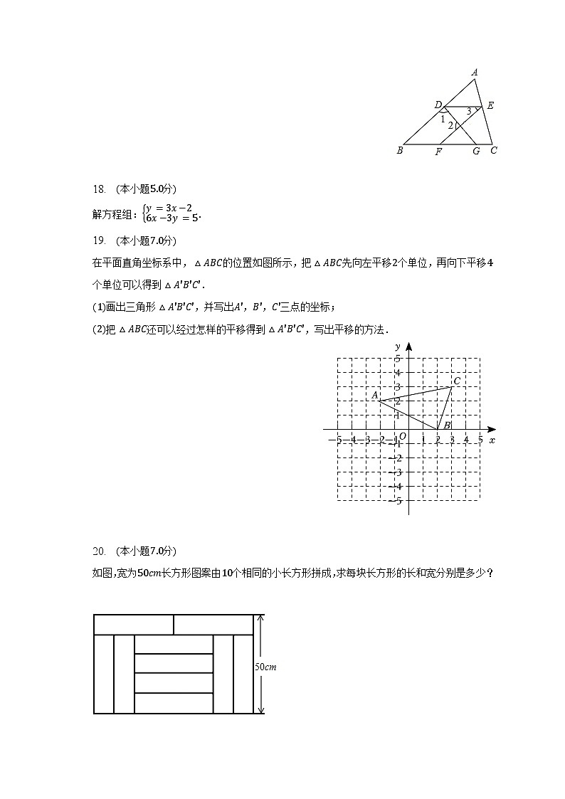 2022-2023学年吉林省白山市江源区七年级（下）期末数学试卷（含解析）第3页