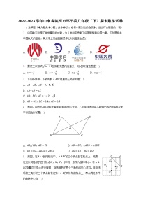 2022-2023学年山东省滨州市邹平县八年级（下）期末数学试卷（含解析）