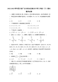 2022-2023学年四川省广安市邻水县袁市中学八年级（下）期末数学试卷（含解析）