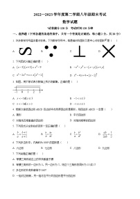 辽宁省沈阳市法库县2022-2023学年八年级下学期期末数学试题(解析版)