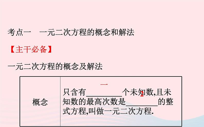 第2章 一元二次方程复习 北师大版数学九年级上册课件第2页