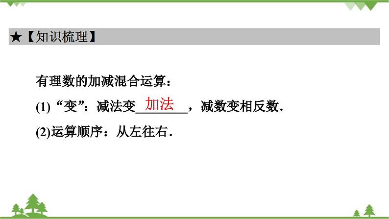 2.6 有理数的加减混合运算(1) 北师大版七年级上册课件第3页