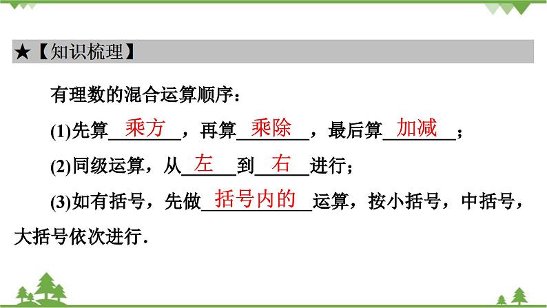 2.11 有理数的混合运算 北师大版七年级上册课件第3页