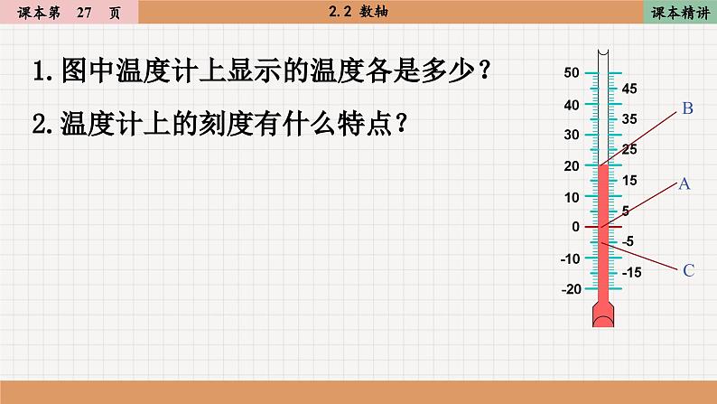 2.2 数轴 北师大版七年级数学上册课件第4页