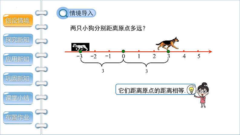 2.3 绝对值  北师大版数学七年级上册课件03