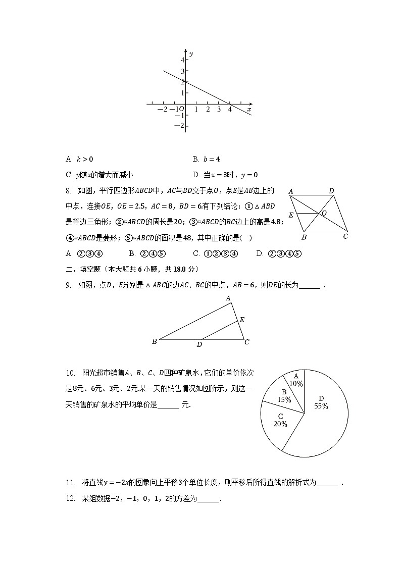 2022-2023学年新疆巴音郭楞一中八年级（下）期末数学试卷（含解析）第2页
