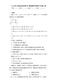 初中数学青岛版八年级上册5.2 为什么要证明课时训练