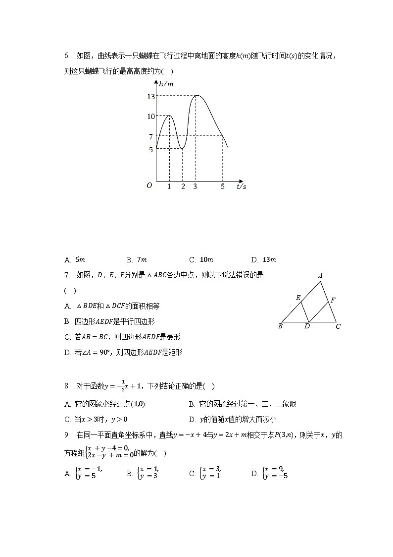 2022-2023学年河南省信阳市息县八年级（下）期末数学试卷（含解析）第2页