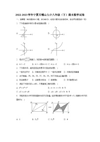 2022-2023学年宁夏石嘴山九中八年级（下）期末数学试卷（含解析）